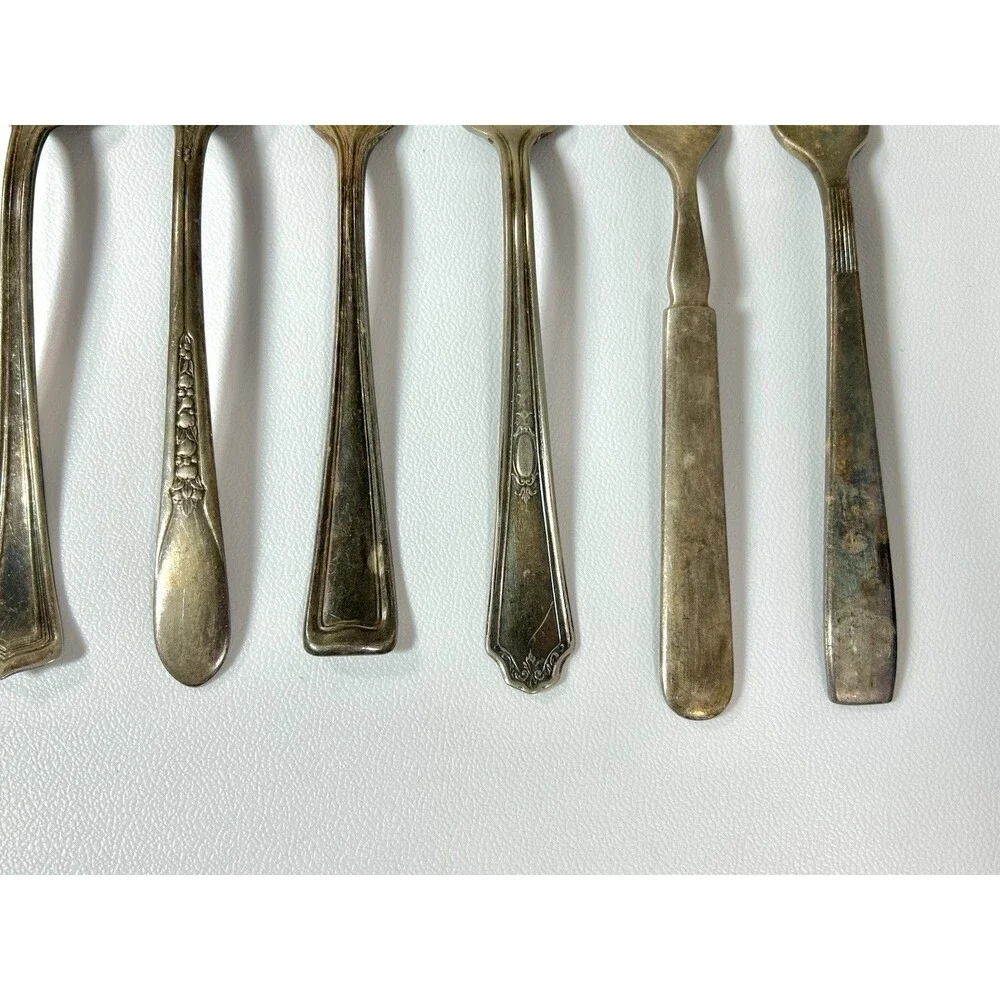 Lot Of 26 Antique Forks Silverware Craft Lot Some Wear Rust